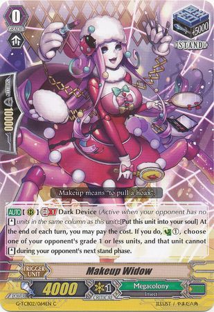 Makeup Widow G TCB02 064 Common C G Technical Booster 2 The Genius Strategy Singles Makeup Widow G TCB02 064 Common C G Technical Booster 2 The Genius Strategy Singles