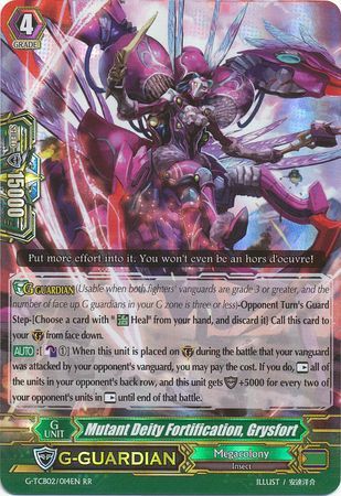 Mutant Deity Fortification Grysfort G TCB02 014 Double Rare RR Mutant Deity Fortification Grysfort G TCB02 014 Double Rare RR