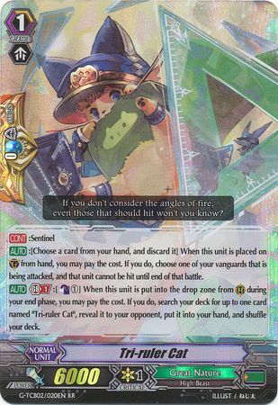 Tri ruler Cat G TCB02 020 Double Rare RR Tri ruler Cat G TCB02 020 Double Rare RR