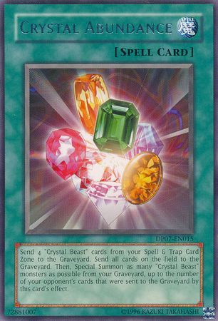 Crystal Abundance DP07 EN015 Rare Unlimited Duelist Pack Jesse Anderson DP07 Unlimited Singles Crystal Abundance DP07 EN015 Rare Unlimited Duelist Pack Jesse Anderson DP07 Unlimited Singles