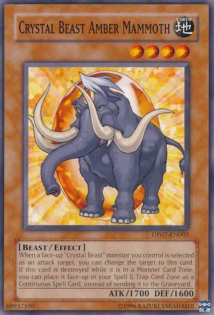 Crystal Beast Amber Mammoth DP07 EN005 Common Unlimited Crystal Beast Amber Mammoth DP07 EN005 Common Unlimited