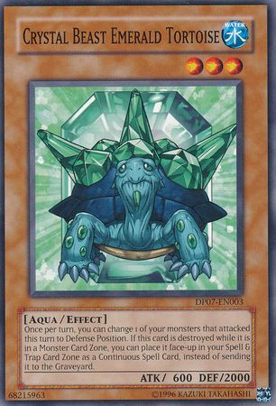 Crystal Beast Emerald Tortoise DP07 EN003 Common Unlimited Crystal Beast Emerald Tortoise DP07 EN003 Common Unlimited