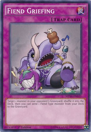 Fiend Griefing MP16 EN035 Common 1st Edition Yu Gi Oh 2016 Mega Tins 1st Edition Singles Fiend Griefing MP16 EN035 Common 1st Edition Yu Gi Oh 2016 Mega Tins 1st Edition Singles