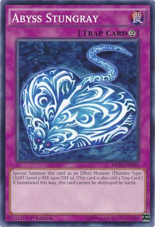 Abyss Stungray MP16 EN036 Common 1st Edition Yu Gi Oh 2016 Mega Tins 1st Edition Singles Abyss Stungray MP16 EN036 Common 1st Edition Yu Gi Oh 2016 Mega Tins 1st Edition Singles