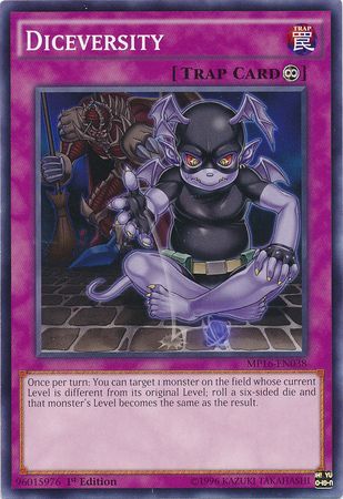 Diceversity MP16 EN038 Common 1st Edition Yu Gi Oh 2016 Mega Tins 1st Edition Singles Diceversity MP16 EN038 Common 1st Edition Yu Gi Oh 2016 Mega Tins 1st Edition Singles