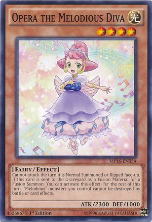 Opera the Melodious Diva MP16 EN054 Common 1st Edition Yu Gi Oh 2016 Mega Tins 1st Edition Singles Opera the Melodious Diva MP16 EN054 Common 1st Edition Yu Gi Oh 2016 Mega Tins 1st Edition Singles
