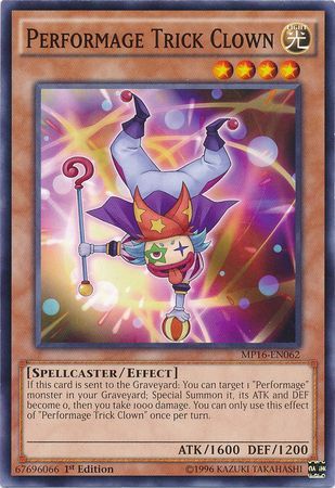 Performage Trick Clown MP16 EN062 Common 1st Edition Performage Trick Clown MP16 EN062 Common 1st Edition