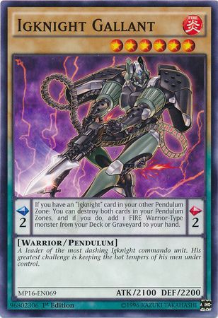 Igknight Gallant MP16 EN069 Common 1st Edition Yu Gi Oh 2016 Mega Tins 1st Edition Singles Igknight Gallant MP16 EN069 Common 1st Edition Yu Gi Oh 2016 Mega Tins 1st Edition Singles
