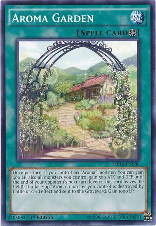 Aroma Garden MP16 EN086 Common 1st Edition Yu Gi Oh 2016 Mega Tins 1st Edition Singles Aroma Garden MP16 EN086 Common 1st Edition Yu Gi Oh 2016 Mega Tins 1st Edition Singles
