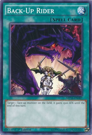 Back Up Rider MP16 EN087 Common 1st Edition Back Up Rider MP16 EN087 Common 1st Edition