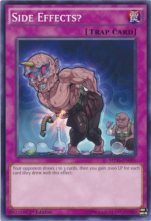 MP16-EN096 1st Edition Common Yugioh Trap Card Side Effects