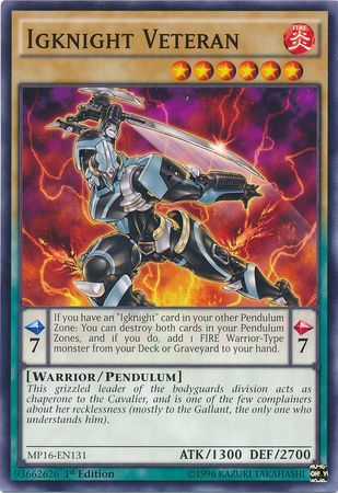 Igknight Veteran MP16 EN131 Common 1st Edition Yu Gi Oh 2016 Mega Tins 1st Edition Singles Igknight Veteran MP16 EN131 Common 1st Edition Yu Gi Oh 2016 Mega Tins 1st Edition Singles