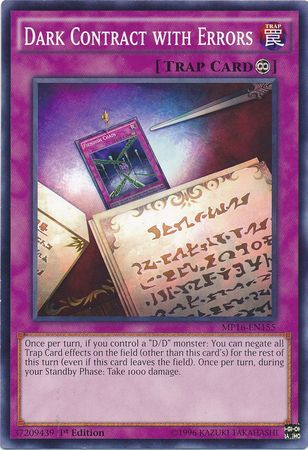 Dark Contract with Errors MP16 EN155 Common 1st Edition Dark Contract with Errors MP16 EN155 Common 1st Edition