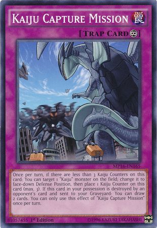 Kaiju Capture Mission MP16 EN165 Common 1st Edition Yu Gi Oh 2016 Mega Tins 1st Edition Singles Kaiju Capture Mission MP16 EN165 Common 1st Edition Yu Gi Oh 2016 Mega Tins 1st Edition Singles