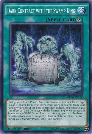 Dark Contract with the Swamp King MP16 EN169 Common 1st Edition Yu Gi Oh 2016 Mega Tins 1st Edition Singles Dark Contract with the Swamp King MP16 EN169 Common 1st Edition Yu Gi Oh 2016 Mega Tins 1st Edition Singles