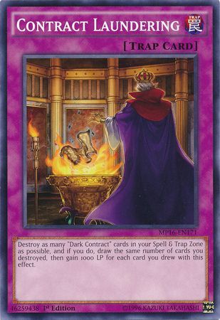 Contract Laundering MP16 EN171 Common 1st Edition Yu Gi Oh 2016 Mega Tins 1st Edition Singles Contract Laundering MP16 EN171 Common 1st Edition Yu Gi Oh 2016 Mega Tins 1st Edition Singles