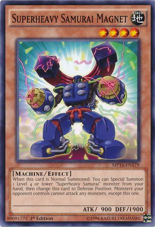 Superheavy Samurai Magnet MP16 EN179 Common 1st Edition Yu Gi Oh 2016 Mega Tins 1st Edition Singles Superheavy Samurai Magnet MP16 EN179 Common 1st Edition Yu Gi Oh 2016 Mega Tins 1st Edition Singles