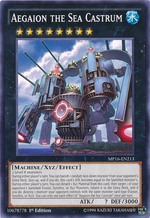 Aegaion the Sea Castrum MP16 EN213 Common 1st Edition Yu Gi Oh 2016 Mega Tins 1st Edition Singles Aegaion the Sea Castrum MP16 EN213 Common 1st Edition Yu Gi Oh 2016 Mega Tins 1st Edition Singles
