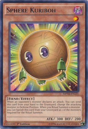 Sphere Kuriboh MP16 EN121 Rare 1st Edition Yu Gi Oh 2016 Mega Tins 1st Edition Singles Sphere Kuriboh MP16 EN121 Rare 1st Edition Yu Gi Oh 2016 Mega Tins 1st Edition Singles