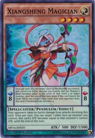 Xiangsheng Magician MP16 EN050 Super Rare 1st Edition Yu Gi Oh 2016 Mega Tins 1st Edition Singles Xiangsheng Magician MP16 EN050 Super Rare 1st Edition Yu Gi Oh 2016 Mega Tins 1st Edition Singles