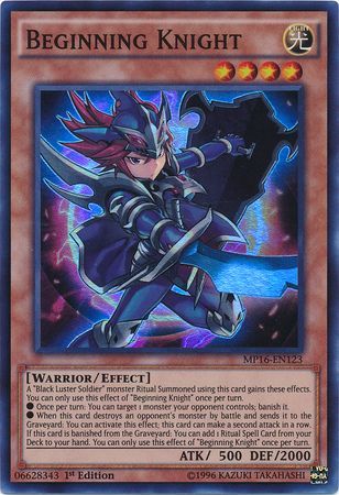 Beginning Knight MP16 EN123 Super Rare 1st Edition Beginning Knight MP16 EN123 Super Rare 1st Edition