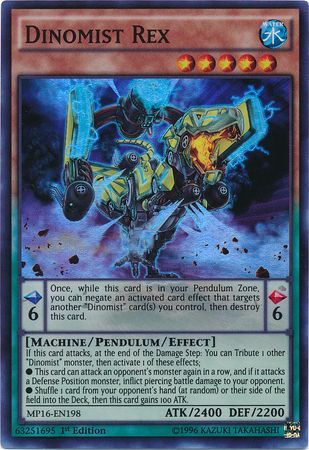 Dinomist Rex MP16 EN198 Super Rare 1st Edition Dinomist Rex MP16 EN198 Super Rare 1st Edition