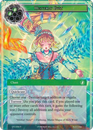 Heavenly Gust CFC 058 Rare Force of Will Curse of the Frozen Casket Singles Heavenly Gust CFC 058 Rare Force of Will Curse of the Frozen Casket Singles