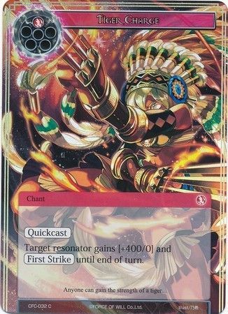 Tiger Charge CFC 032 Common Foil Tiger Charge CFC 032 Common Foil