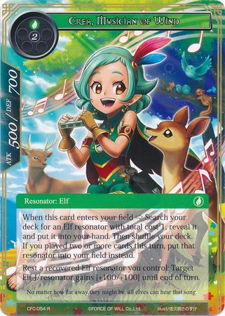 Crea Musician of Wind CFC 054 Rare Foil Force of Will Curse of the Frozen Casket Foil Singles Crea Musician of Wind CFC 054 Rare Foil Force of Will Curse of the Frozen Casket Foil Singles