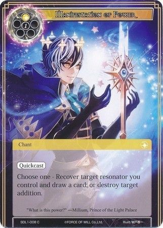 Manifestation of Power SDL1 008 Common Manifestation of Power SDL1 008 Common