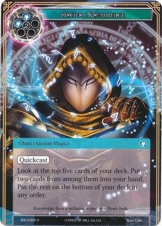 Ancient Knowledge SDL3 002 Rare Force of Will Lapis Cluster Starter Decks Singles Ancient Knowledge SDL3 002 Rare Force of Will Lapis Cluster Starter Decks Singles