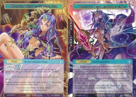 Mercurius Wizard of the Water Star Mercurius Dark Commander of Ice SDL3 007 Rare Mercurius Wizard of the Water Star Mercurius Dark Commander of Ice SDL3 007 Rare