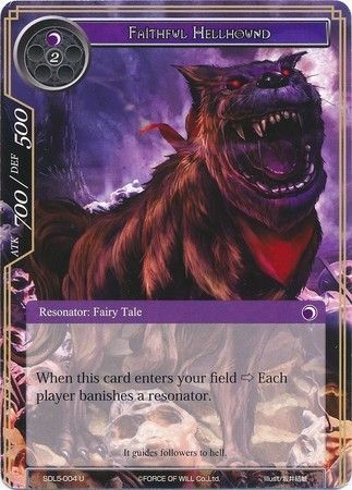 Faithful Hellhound SDL5 004 Uncommon Force of Will Lapis Cluster Starter Decks Singles Faithful Hellhound SDL5 004 Uncommon Force of Will Lapis Cluster Starter Decks Singles