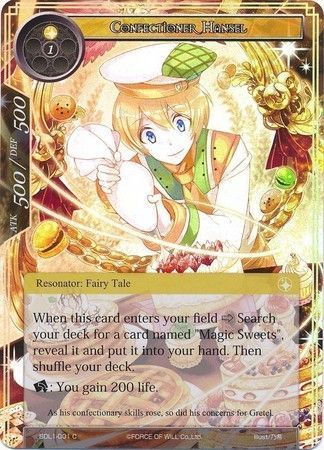 Confectioner Hansel SDL1 001 Common Foil Force of Will Lapis Cluster Starter Decks Foil Singles Confectioner Hansel SDL1 001 Common Foil Force of Will Lapis Cluster Starter Decks Foil Singles