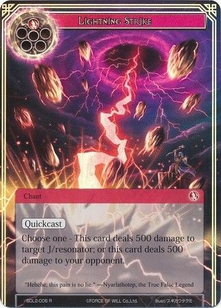 Lightning Strike SDL2 006 Rare Foil Force of Will Lapis Cluster Starter Decks Foil Singles Lightning Strike SDL2 006 Rare Foil Force of Will Lapis Cluster Starter Decks Foil Singles