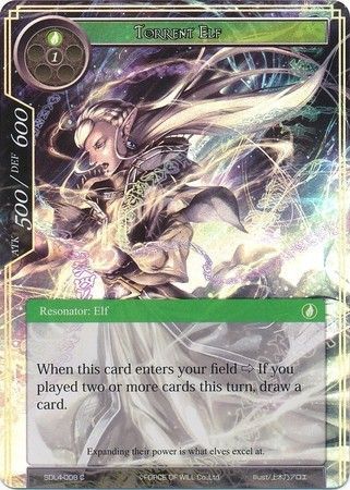 Torrent Elf SDL4 008 Common Foil Force of Will Lapis Cluster Starter Decks Foil Singles Torrent Elf SDL4 008 Common Foil Force of Will Lapis Cluster Starter Decks Foil Singles