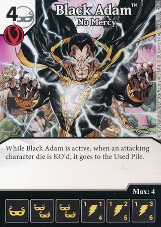 Black Adam No Mercy 4 124 Common DC Dice Masters Green Arrow and The Flash Singles Black Adam No Mercy 4 124 Common DC Dice Masters Green Arrow and The Flash Singles