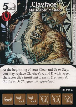 Clayface Malleable Menace 8 124 Common DC Dice Masters Green Arrow and The Flash Singles Clayface Malleable Menace 8 124 Common DC Dice Masters Green Arrow and The Flash Singles
