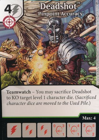 Deadshot Pinpoint Accuracy 51 124 Uncommon DC Dice Masters Green Arrow and The Flash Singles Deadshot Pinpoint Accuracy 51 124 Uncommon DC Dice Masters Green Arrow and The Flash Singles