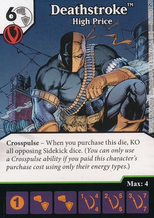 Deathstroke High Price 52 124 Uncommon DC Dice Masters Green Arrow and The Flash Singles Deathstroke High Price 52 124 Uncommon DC Dice Masters Green Arrow and The Flash Singles