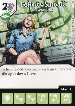Felicity Smoak Gray Hat 15 124 Common DC Dice Masters Green Arrow and The Flash Singles Felicity Smoak Gray Hat 15 124 Common DC Dice Masters Green Arrow and The Flash Singles