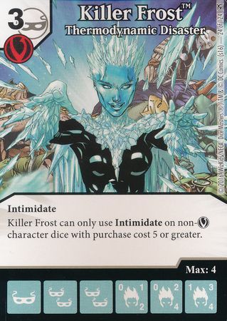 THERMODYNAMIC DISASTER 24 Green Arrow & The Flash Dice Masters 4 x KILLER FROST 