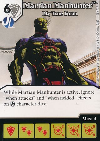 Martian Manhunter My True Form 26 124 Common DC Dice Masters Green Arrow and The Flash Singles Martian Manhunter My True Form 26 124 Common DC Dice Masters Green Arrow and The Flash Singles