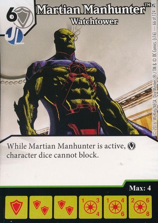 Martian Manhunter Watchtower 66 124 Uncommon DC Dice Masters Green Arrow and The Flash Singles Martian Manhunter Watchtower 66 124 Uncommon DC Dice Masters Green Arrow and The Flash Singles