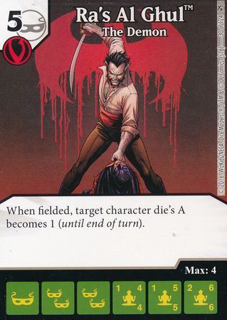 Ra s Al Ghul The Demon 30 124 Common DC Dice Masters Green Arrow and The Flash Singles Ra s Al Ghul The Demon 30 124 Common DC Dice Masters Green Arrow and The Flash Singles