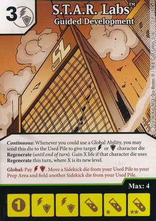 S T A R Labs Guided Development 73 124 Uncommon DC Dice Masters Green Arrow and The Flash Singles S T A R Labs Guided Development 73 124 Uncommon DC Dice Masters Green Arrow and The Flash Singles
