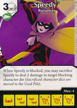 Speedy Runaway 34 124 Common DC Dice Masters Green Arrow and The Flash Singles Speedy Runaway 34 124 Common DC Dice Masters Green Arrow and The Flash Singles