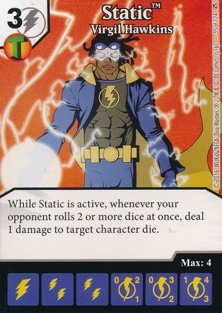 Static Virgil Hawkins 35 124 Common DC Dice Masters Green Arrow and The Flash Singles Static Virgil Hawkins 35 124 Common DC Dice Masters Green Arrow and The Flash Singles