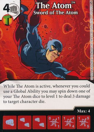 The Atom Sword of The Atom 37 124 Common DC Dice Masters Green Arrow and The Flash Singles The Atom Sword of The Atom 37 124 Common DC Dice Masters Green Arrow and The Flash Singles