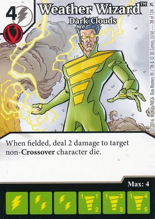 Weather Wizard Dark Clouds 38 124 Common DC Dice Masters Green Arrow and The Flash Singles Weather Wizard Dark Clouds 38 124 Common DC Dice Masters Green Arrow and The Flash Singles
